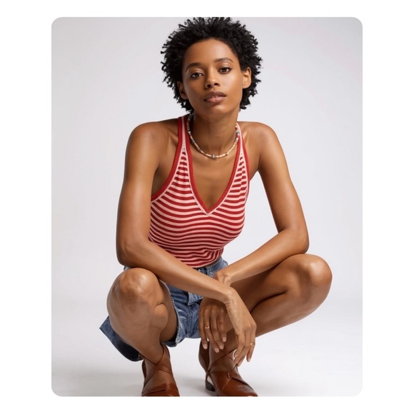 β
Maeve by Anthropologie Striped Tank Top - Orange/White β
- Picture 16 of 16